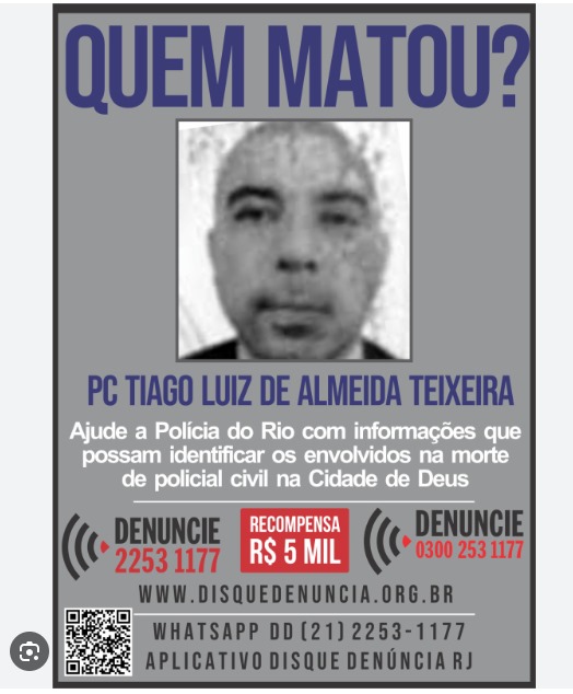 SINDPOLRJ- Lamenta-Morte-do-Policial-Thiago-Teixeira