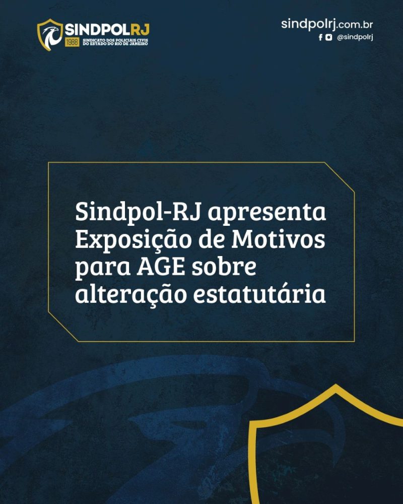 Exposição de Motivos para AGE sobre alteração estatutária