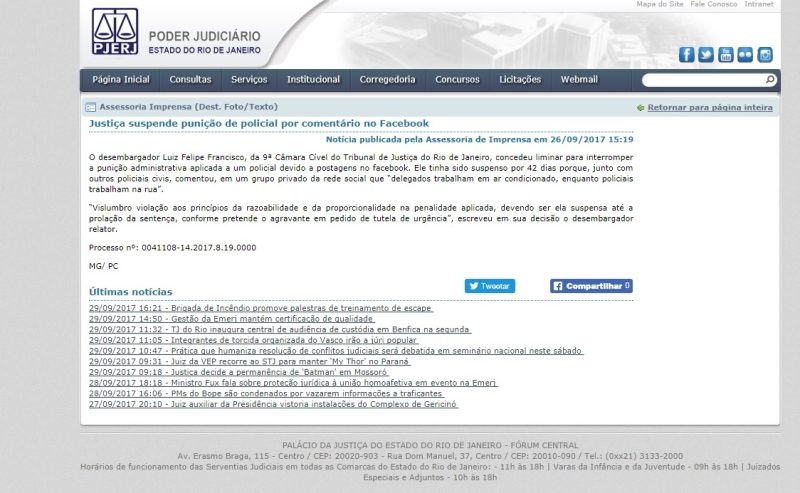 pjerj decisãoTRATADA